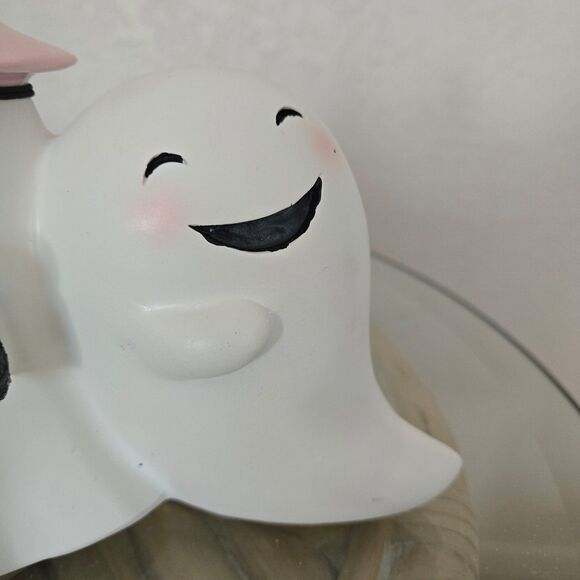 Goblin and Ghoul Cute Pink Ghost Trio Halloween Decor - Picture 2 of 5